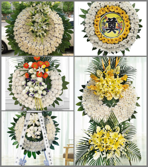 安徽六安市金安区三十铺镇郝家岗村花圈速递